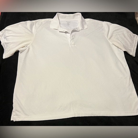 EUC Oxford Men's White Polyester Soft & Stretchy Shirt - Picture 2 of 6